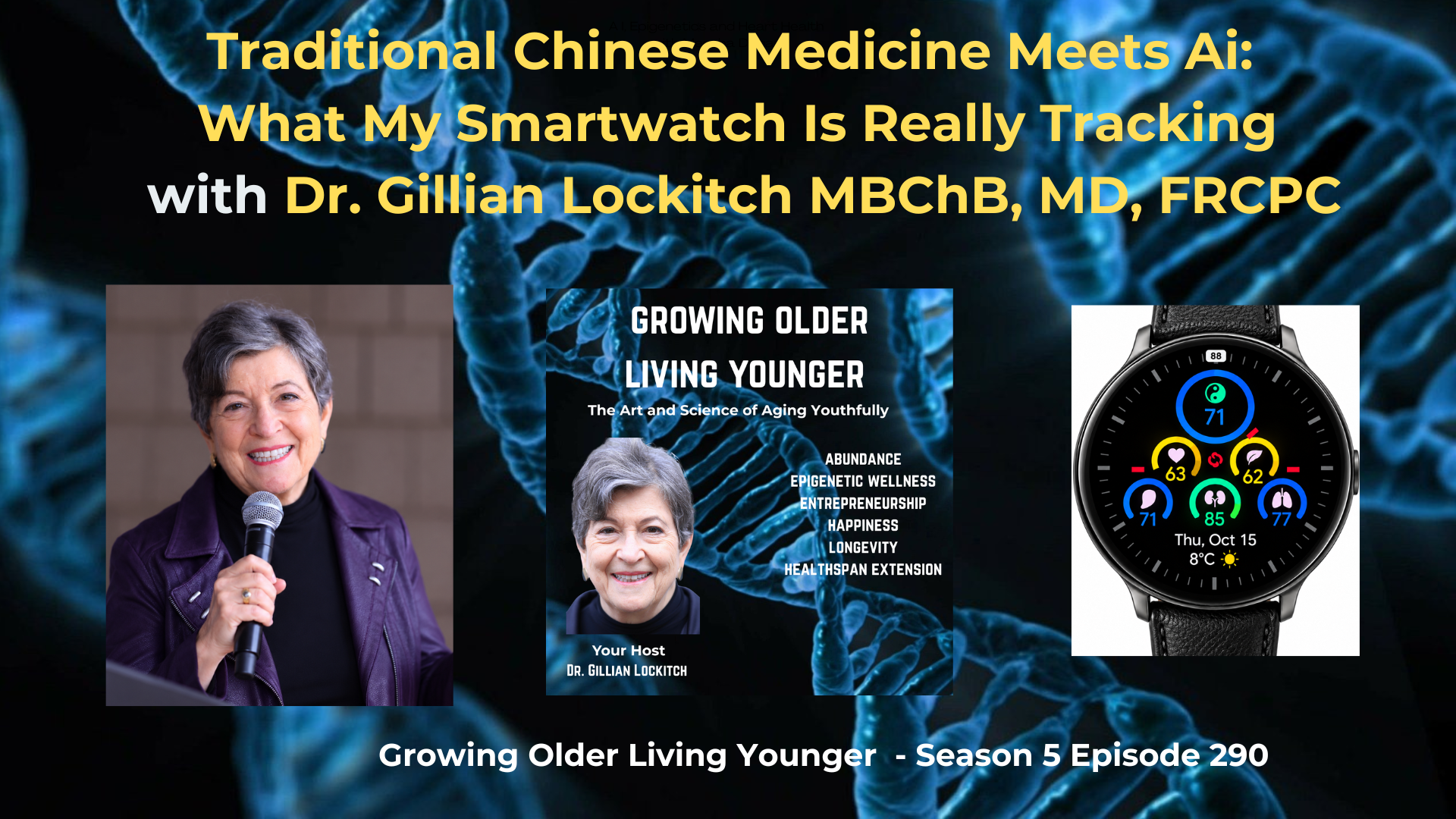 290 Traditional Chinese Medicine meets AI: What My Smartwatch is Really Tracking with Dr. Gillian Lockitch MBChB,MD,FRCPC